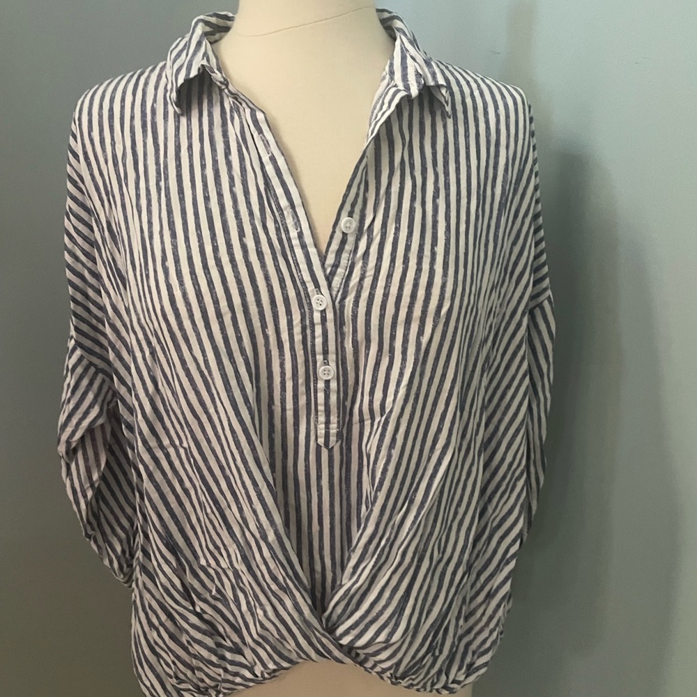 Spense 3/4 sleeve striped top